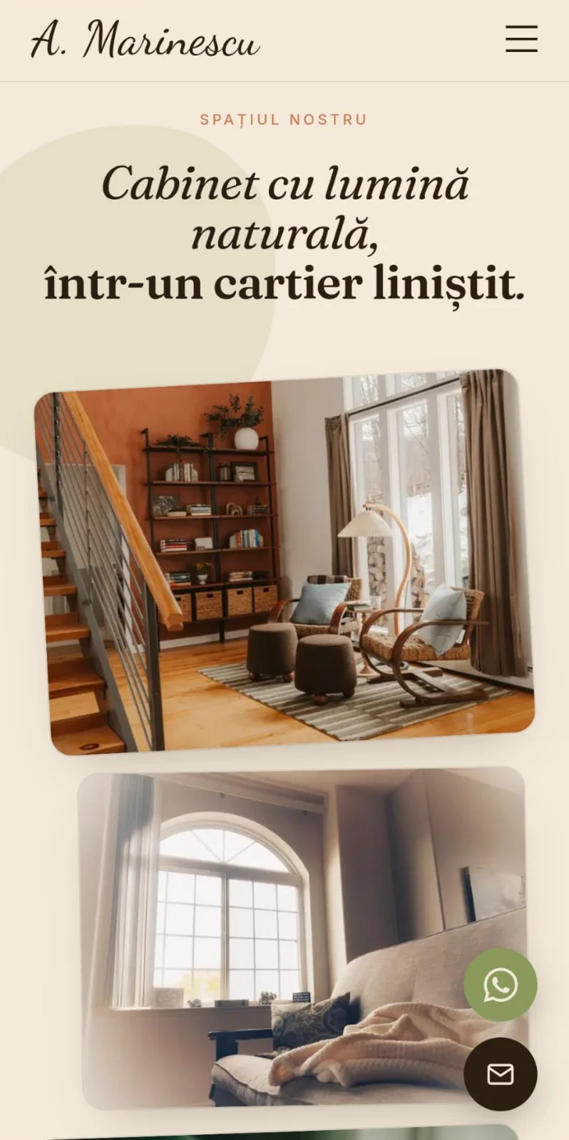 Dr. Ana Marinescu - galeria cabinetului (Spațiul Nostru) pe mobil