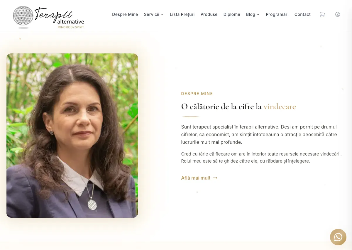 Mihaela Elvira — site prezentare cu magazin online